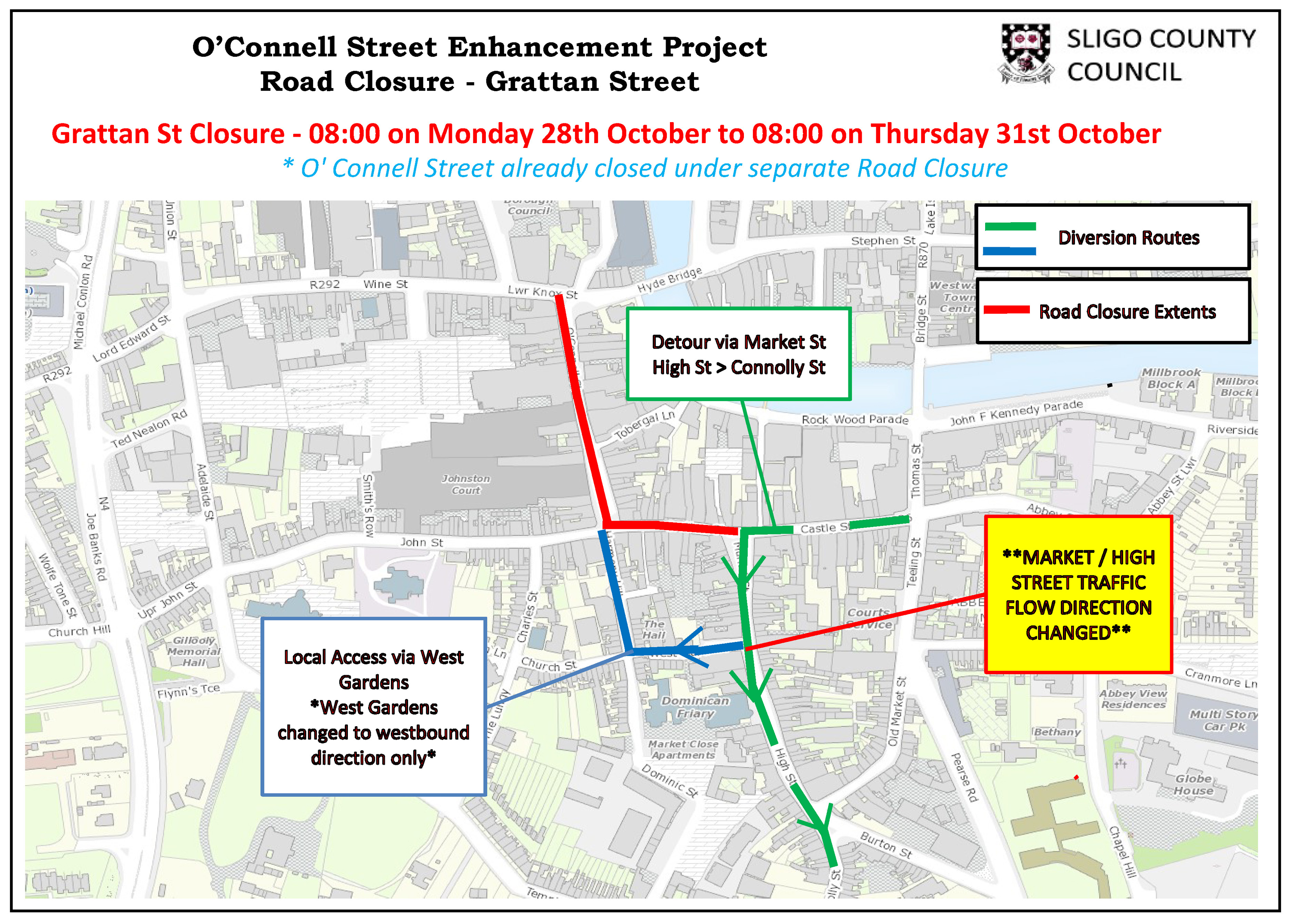 Grattan Street Closure_Map